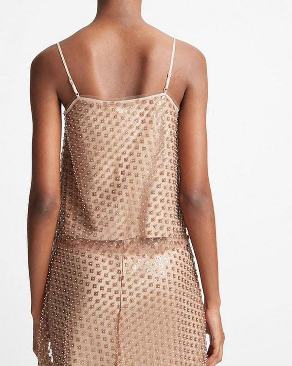 Beaded Sequin Straight Camisole-Vince-Mercantile Portland