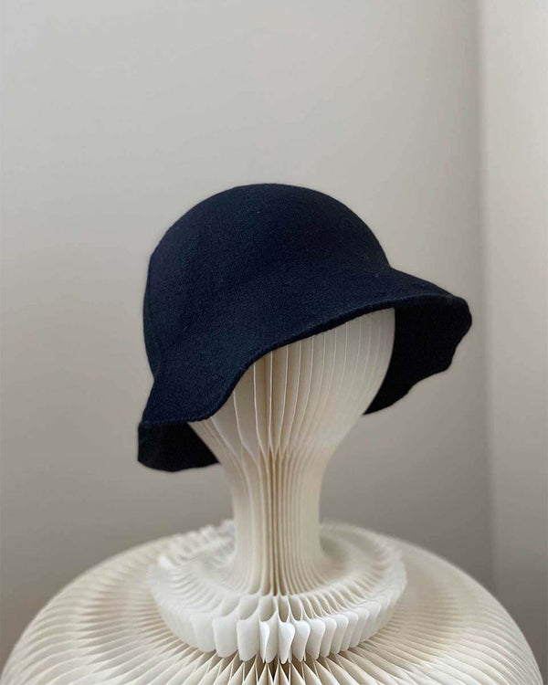Black Cashmere Bucket Hat-Oats & Rice-Mercantile Portland