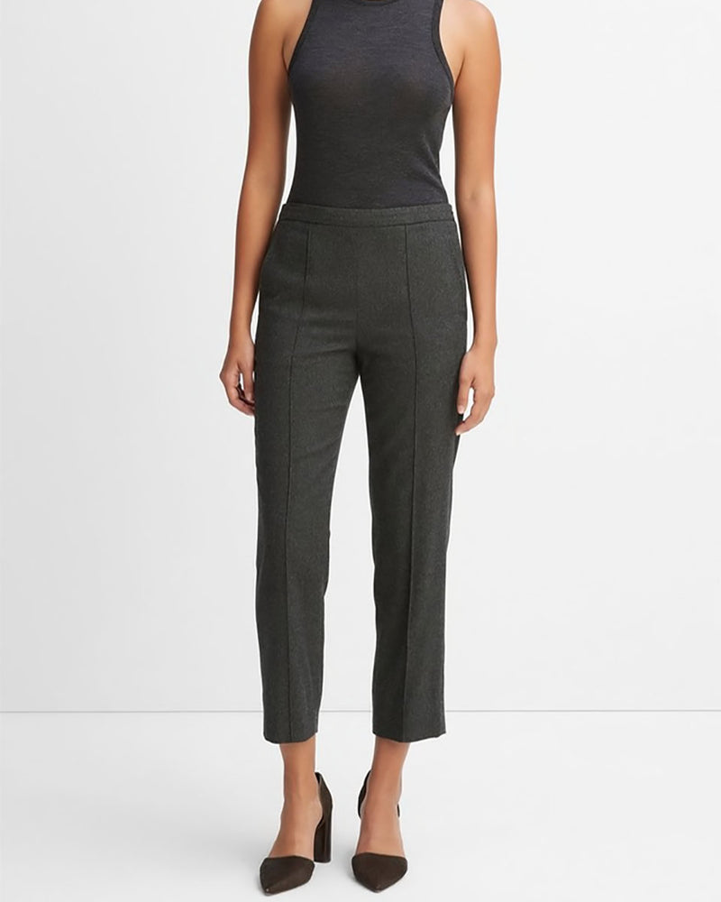 Brushed Mid-Rise Easy Pull-On Pant-Vince-Mercantile Portland