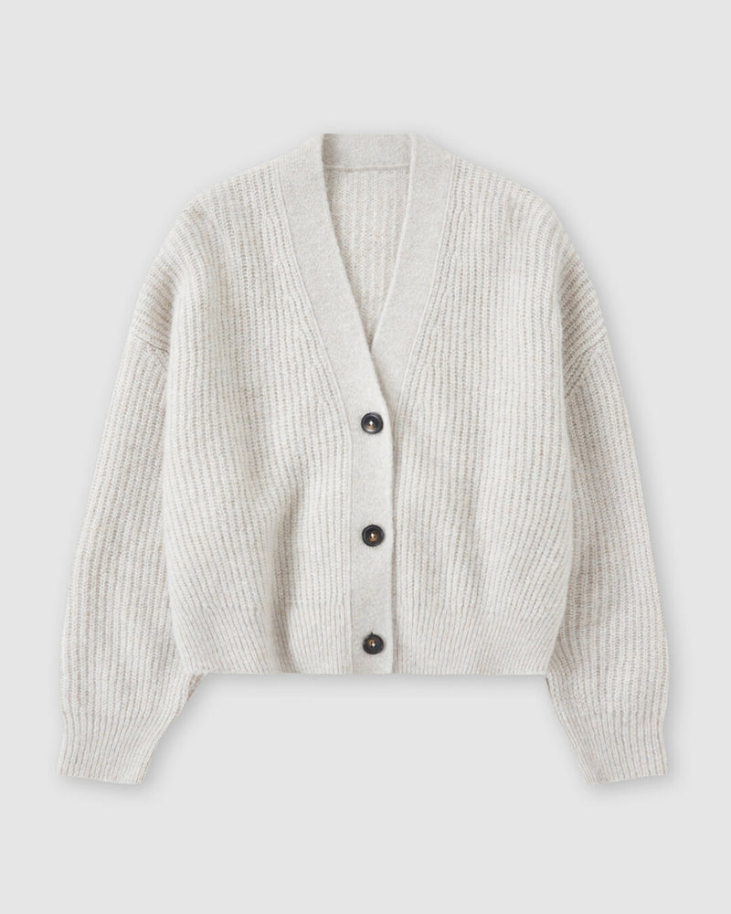 V-Neck Cardigan-Closed-Mercantile Portland