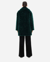 Coat in Curly Faux Fur-Herno-Mercantile Portland