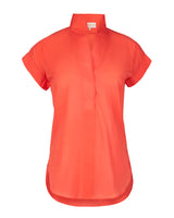 Cap Sleeve Shirt: Coral Queen-Sarah Alexandra-Mercantile Portland