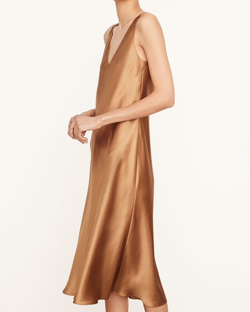 Double V-Neck Slip Dress-Vince-Mercantile Portland