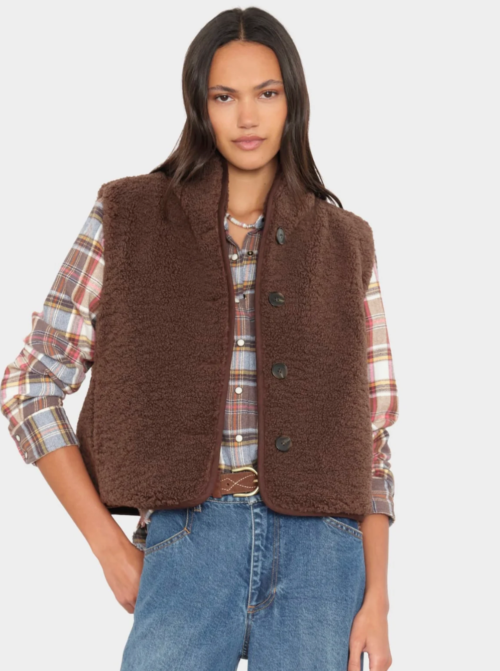 Kensi Vest Xirena Chocolate Brown at Mercantile Portland