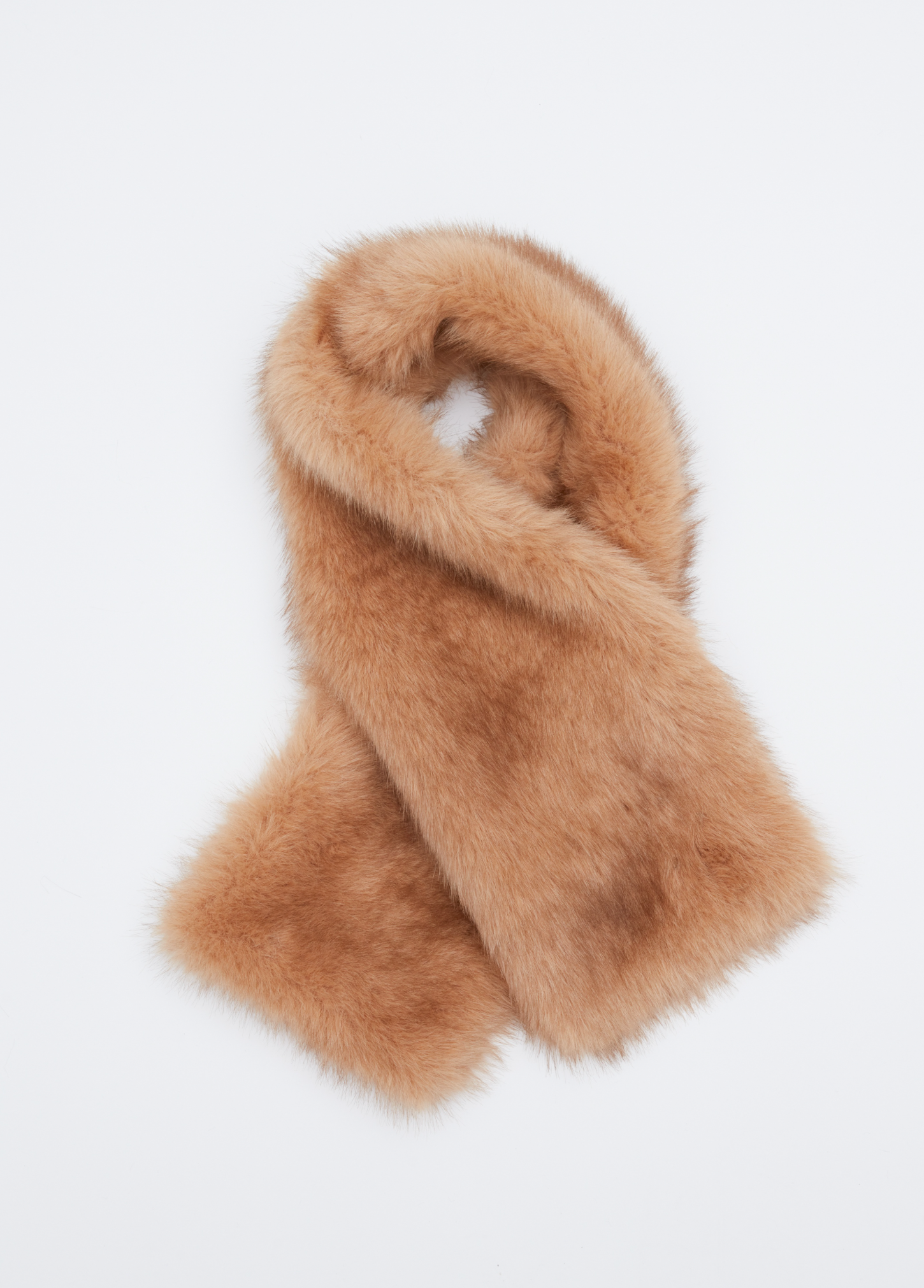 Mel Faux Fur Scarf Rag & Bone Caramel at Mercantile Portland