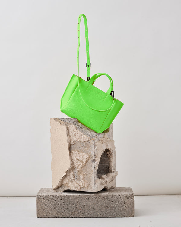 Micro Tote in Neon Green-Ampersand as Apostrophe-Mercantile Portland