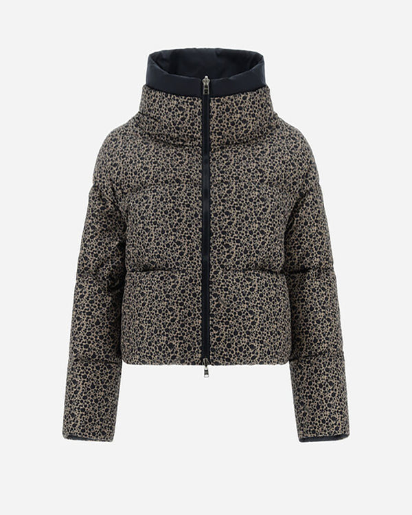 Reversible Bomber Jacket in Nala and Nylon Chamonix-Herno-Mercantile Portland
