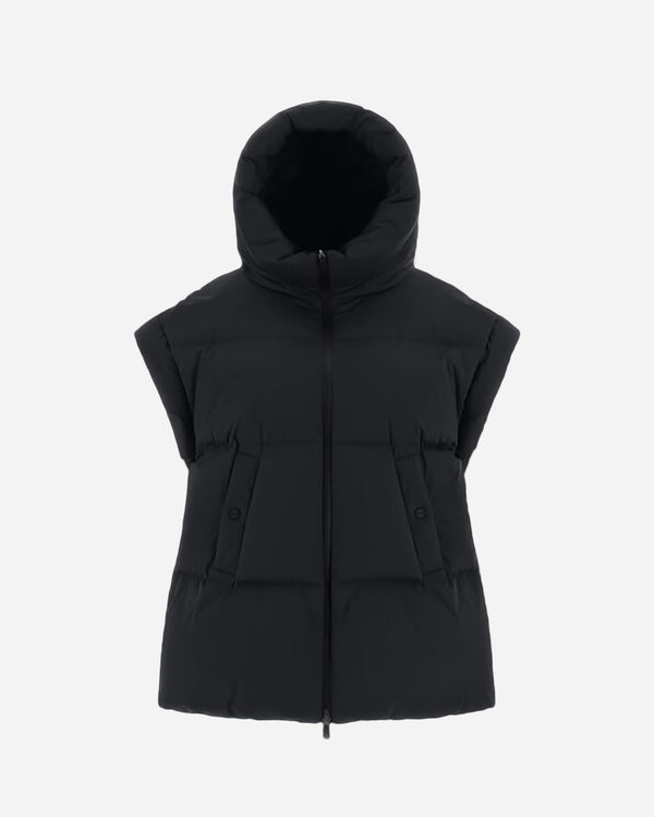 Sleeveless Jacket in Laminar Satin Pro-Herno-Mercantile Portland