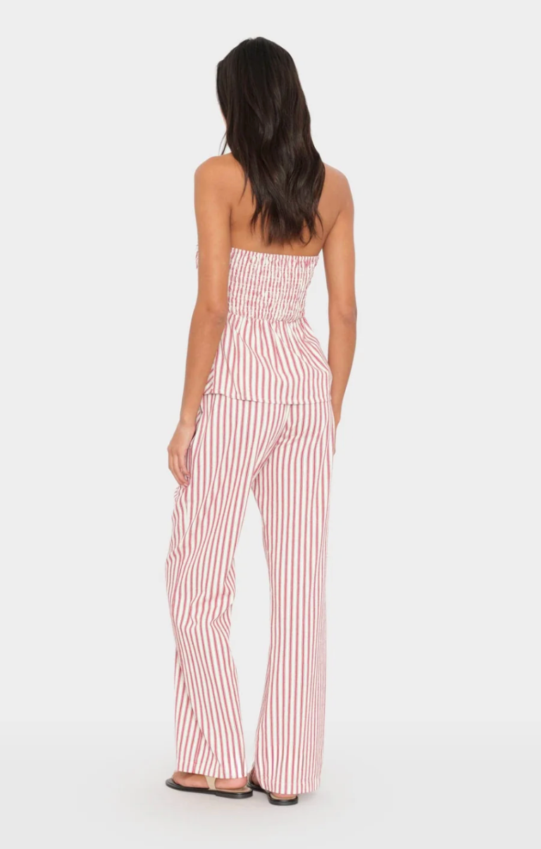 Pascale Pant Xirena Red Clay Stripe at Mercantile Portland back
