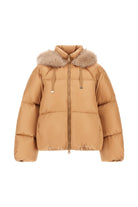 Pearl Nylon Quilt Puffy Herno Camel at Mercantile Portland