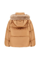 Pearl Nylon Quilt Puffy Herno Camel at Mercantile Portland back