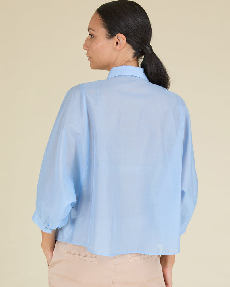 Roomy Poplin Shirt-Peserico-Mercantile Portland
