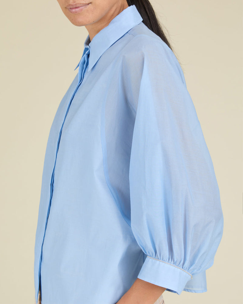 Roomy Poplin Shirt-Peserico-Mercantile Portland