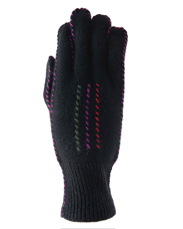 Cashmere Stitch Gloves in Black Multi-Meg Cohen-Mercantile Portland