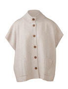 S/L Button Mock Cardigan Kinross Agate at Mercantile Portland flat lay