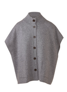 S/L Button Mock Cardigan Kinross granite at Mercantile Portland