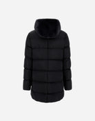 Sateen  A Line Hi Lo Puffy Herno Black at Mercantile Portland back