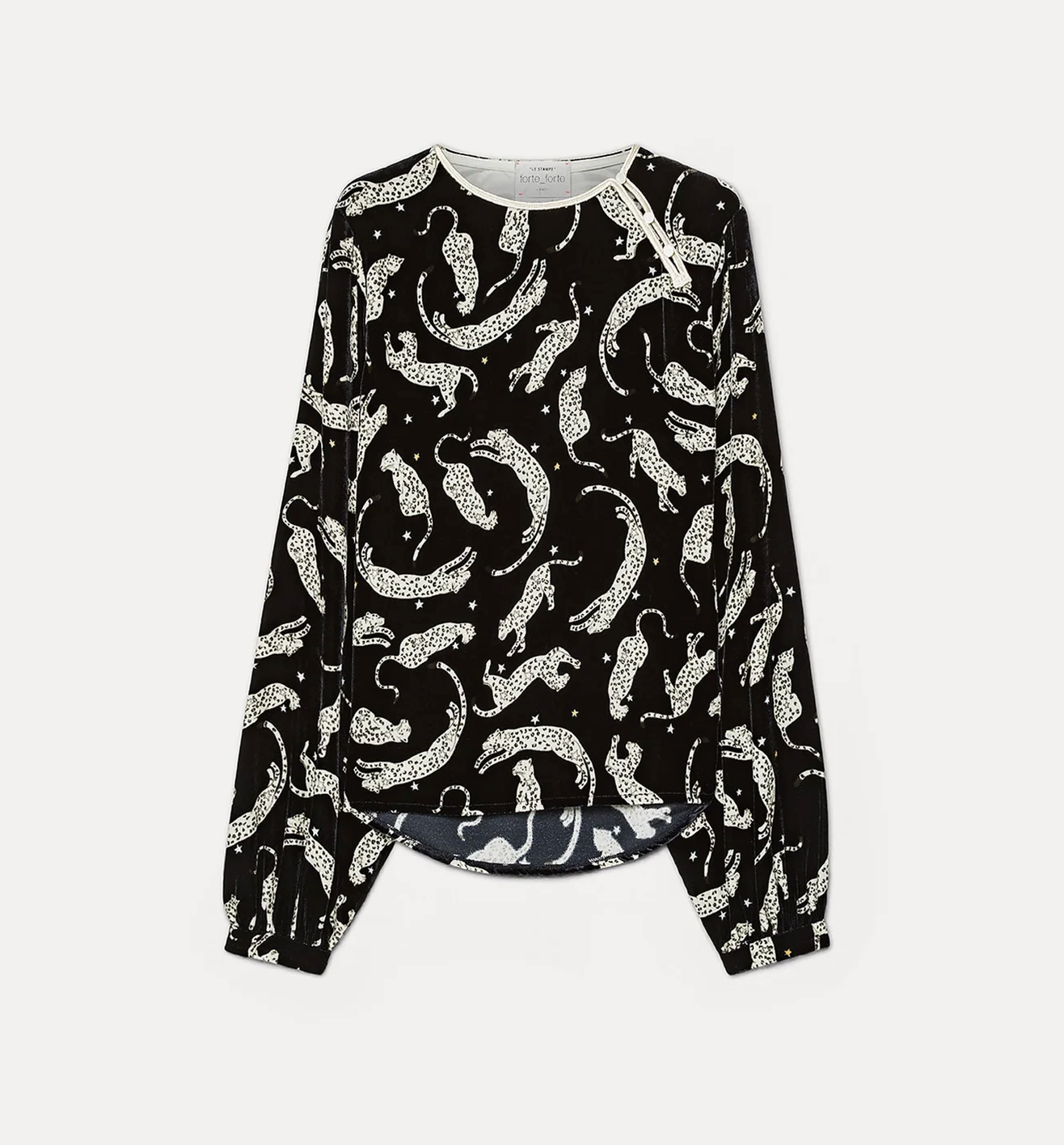 Royal Leopard Top-Tops-Forte Forte-Night-0-Mercantile Portland