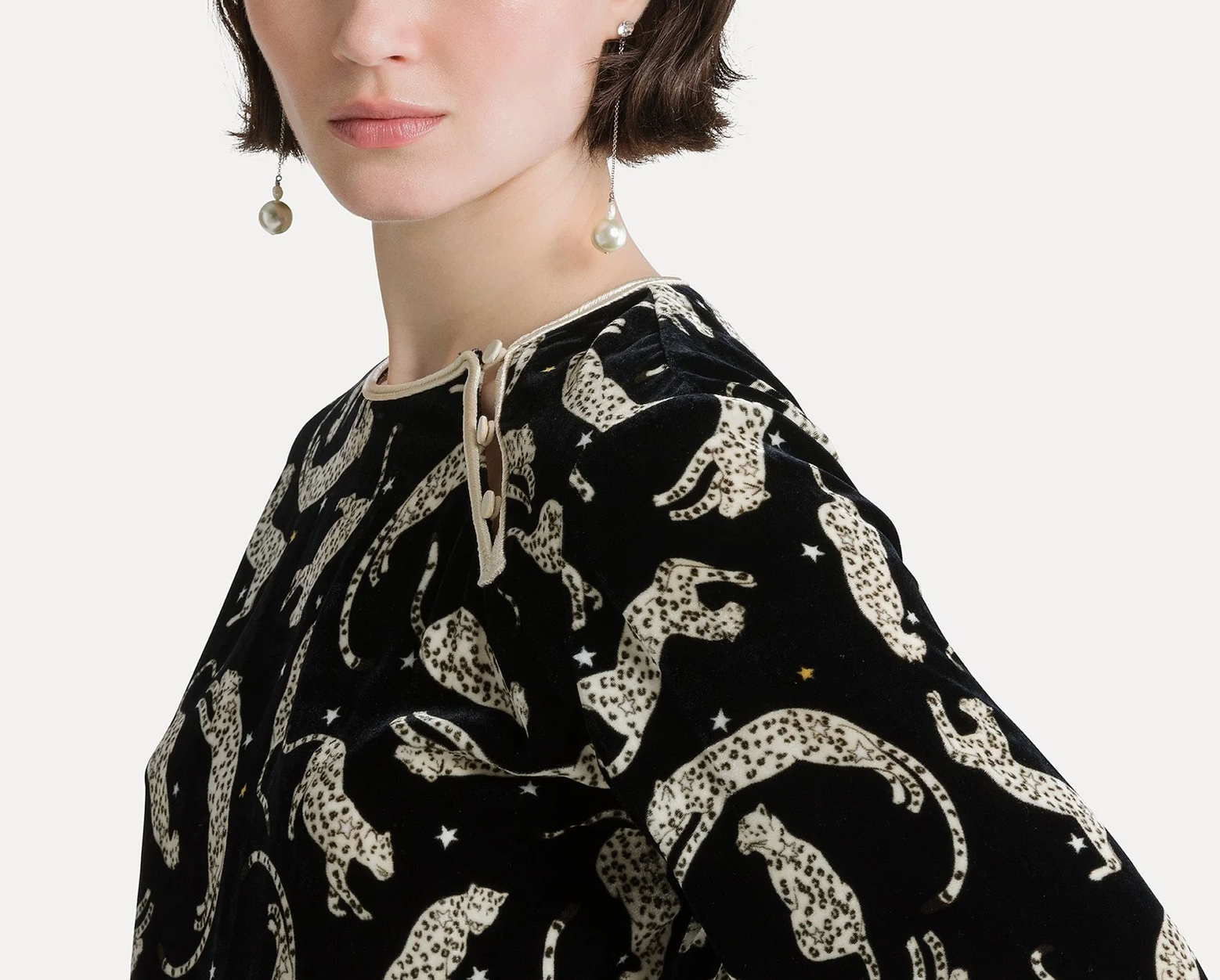 Royal Leopard Top-Tops-Forte Forte-Night-0-Mercantile Portland