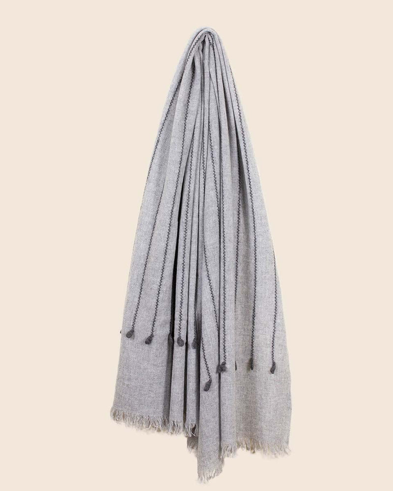 Seedling Cashmere Scarf-Oats & Rice-Mercantile Portland