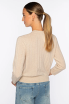 Short Rib Crew Cardigan Kinsross Cloud at Mercantile Portland back