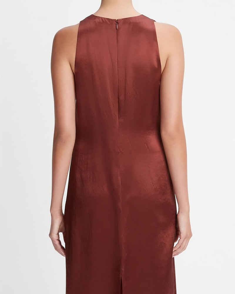 Sleeveless Crew Neck Shift Dress-Vince-Mercantile Portland