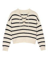 The Sea Stripe Lace Up Pullover.-The GREAT.-Mercantile Portland