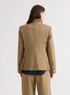 The Double Take Blazer in Trench Chino Twill-Jackets-TWP-British Khaki-XS-Mercantile Portland