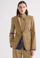 The Double Take Blazer in Trench Chino Twill-Jackets-TWP-British Khaki-XS-Mercantile Portland