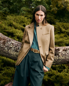 The Double Take Blazer in Trench Chino Twill-Jackets-TWP-British Khaki-XS-Mercantile Portland