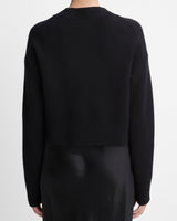 Wool-Cashmere Cropped Cardigan-Vince-Mercantile Portland