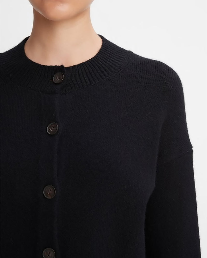 Wool-Cashmere Cropped Cardigan-Vince-Mercantile Portland