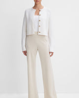 Wool-Cashmere Cropped Cardigan-Vince-Mercantile Portland