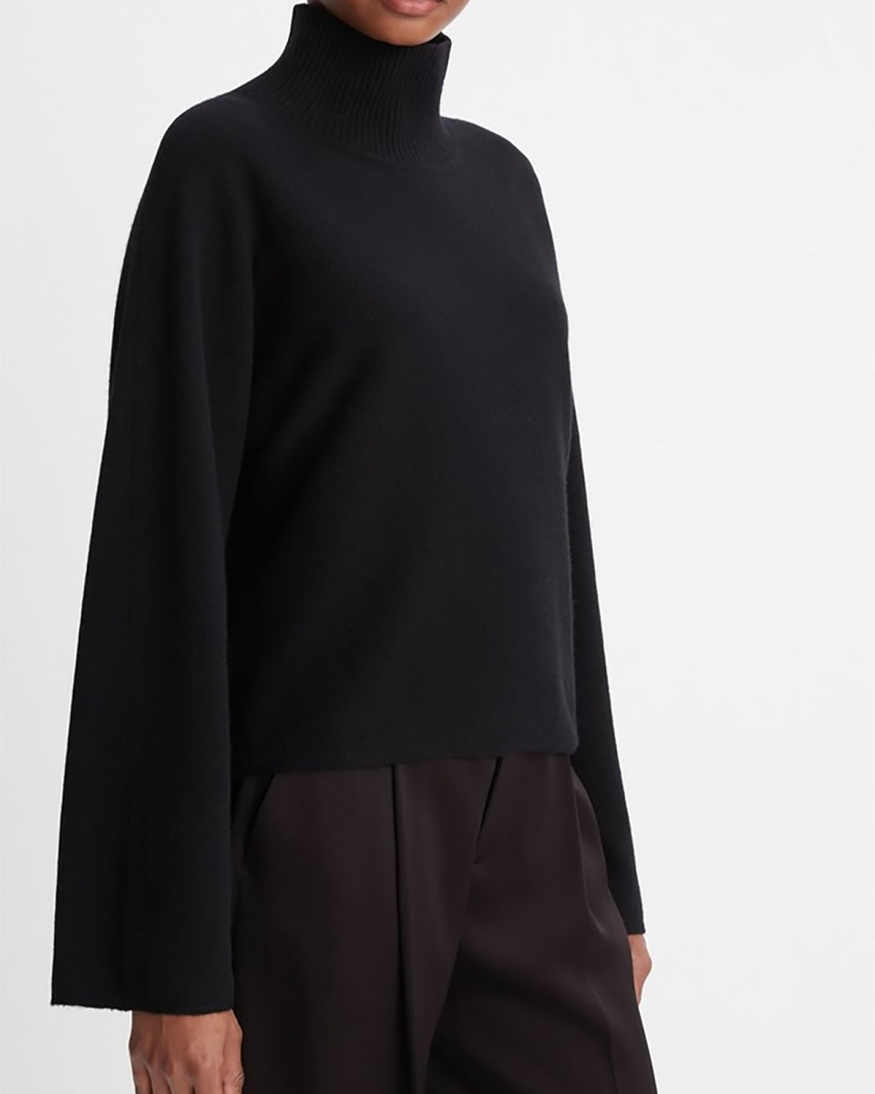 Wool and Cashmere Dolman-Sleeve Turtleneck Sweater – Mercantile