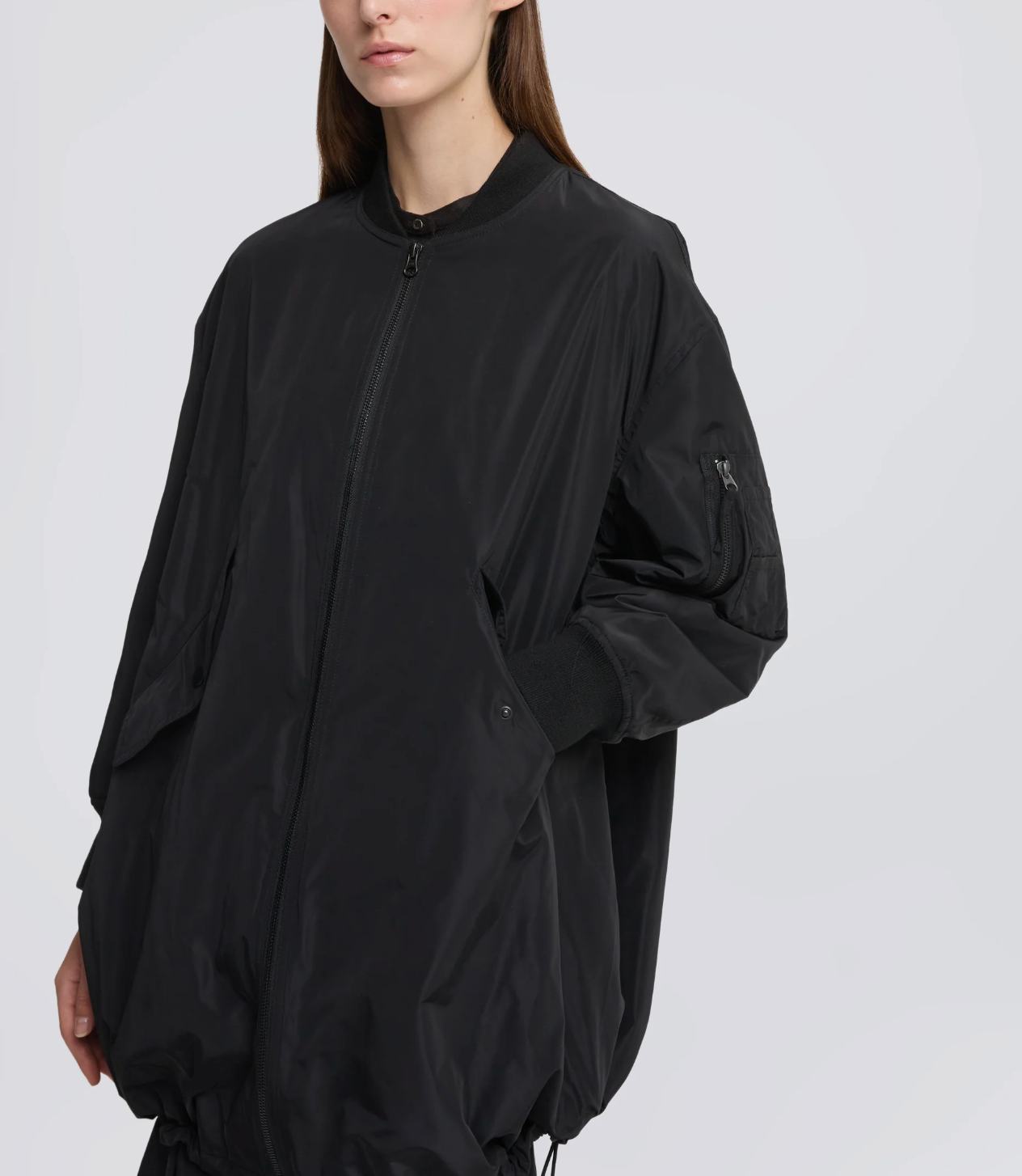 A Line Coat-Outerwear-Aspesi-Black-XS-Mercantile Portland