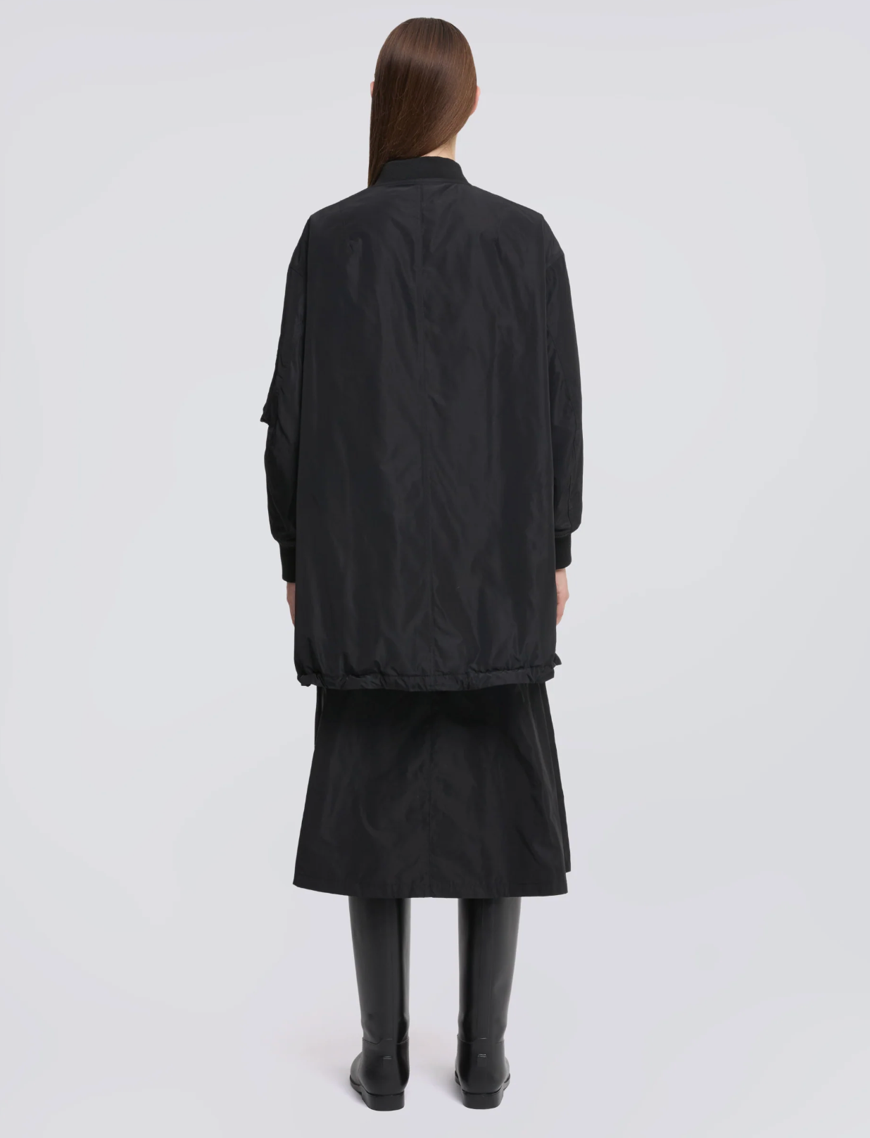 A Line Coat-Outerwear-Aspesi-Black-XS-Mercantile Portland