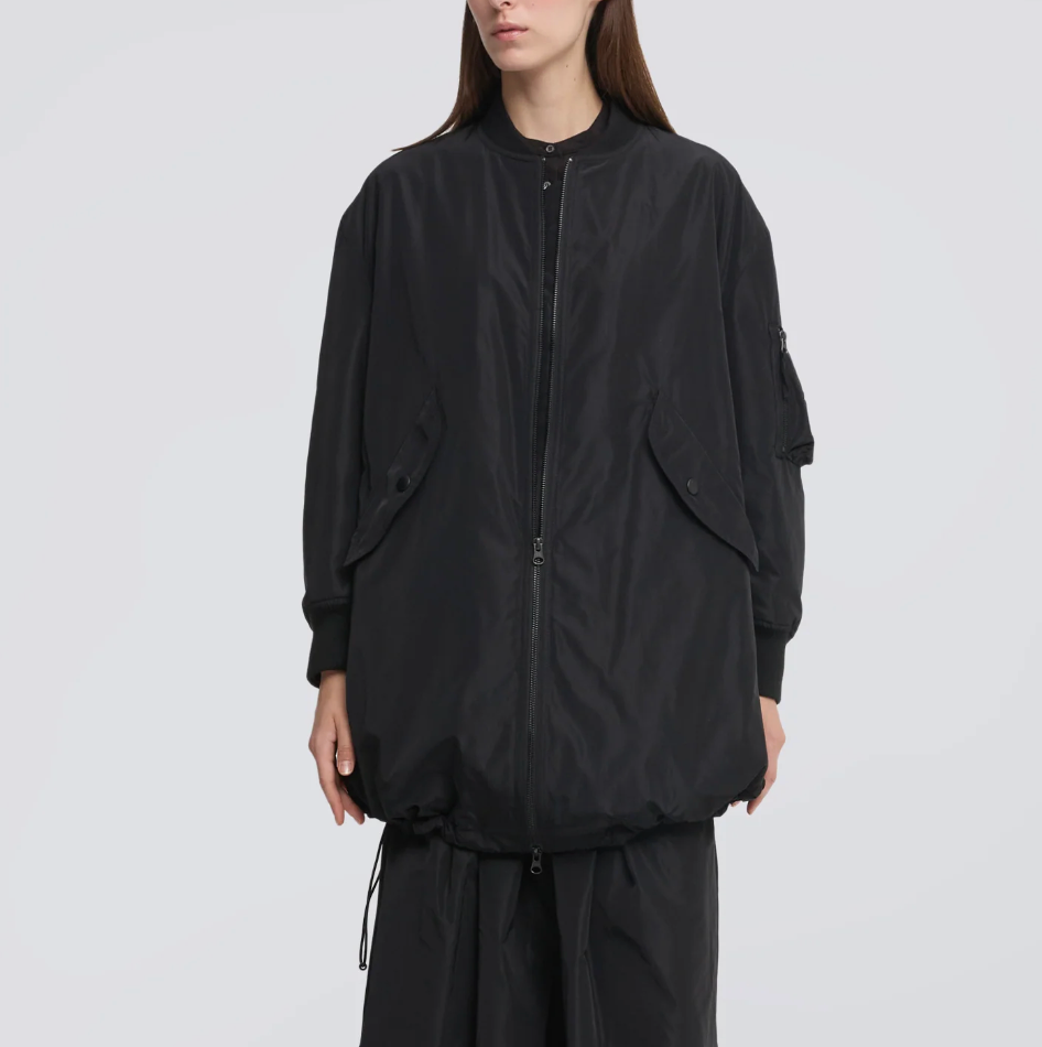A Line Coat-Outerwear-Aspesi-Black-XS-Mercantile Portland
