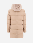 A-Line Satin Jacket with Removable Hood-Outerwear-Herno-Chantilly-36-Mercantile Portland