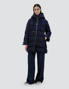 A-Shape Coat-Clothing-HERNO-Navy Blue-36-Mercantile Portland