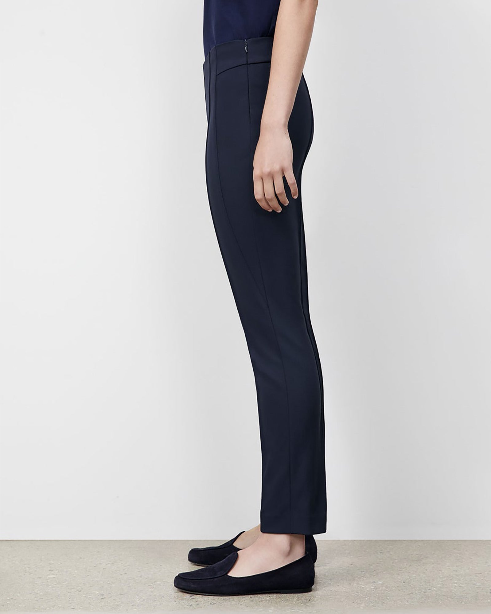Acclaimed Stretch Gramercy Pant-Pants-Lafayette 148-Black-2-Mercantile Portland