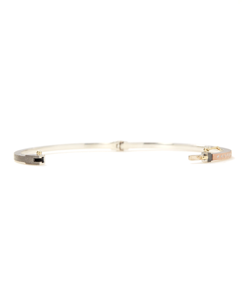 Adam 2.5mm Rose Gold Bangle-Accessories-Rene Escobar-Mercantile Portland