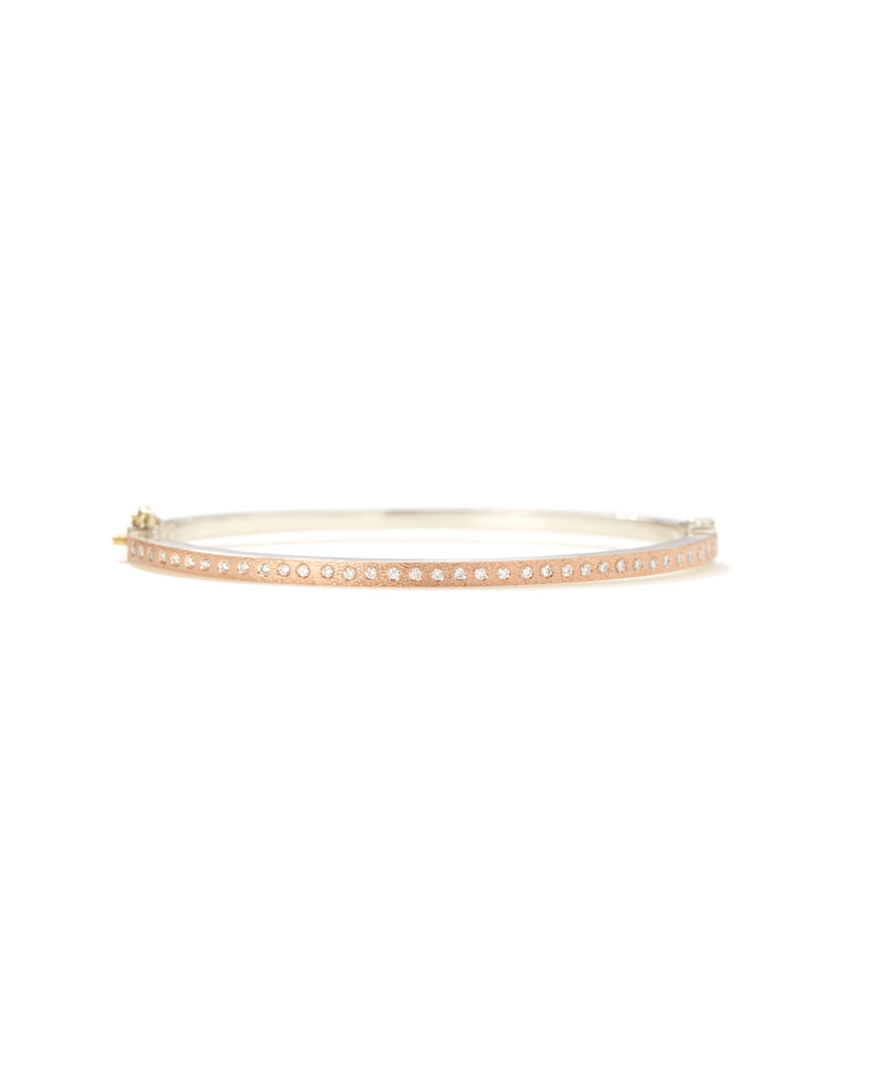 Adam 2.5mm Rose Gold Bangle-Accessories-Rene Escobar-Mercantile Portland