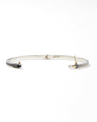Adam Black and White Diamond Bangle Bracelet-Jewelry-Rene Escobar-OS-Mercantile Portland