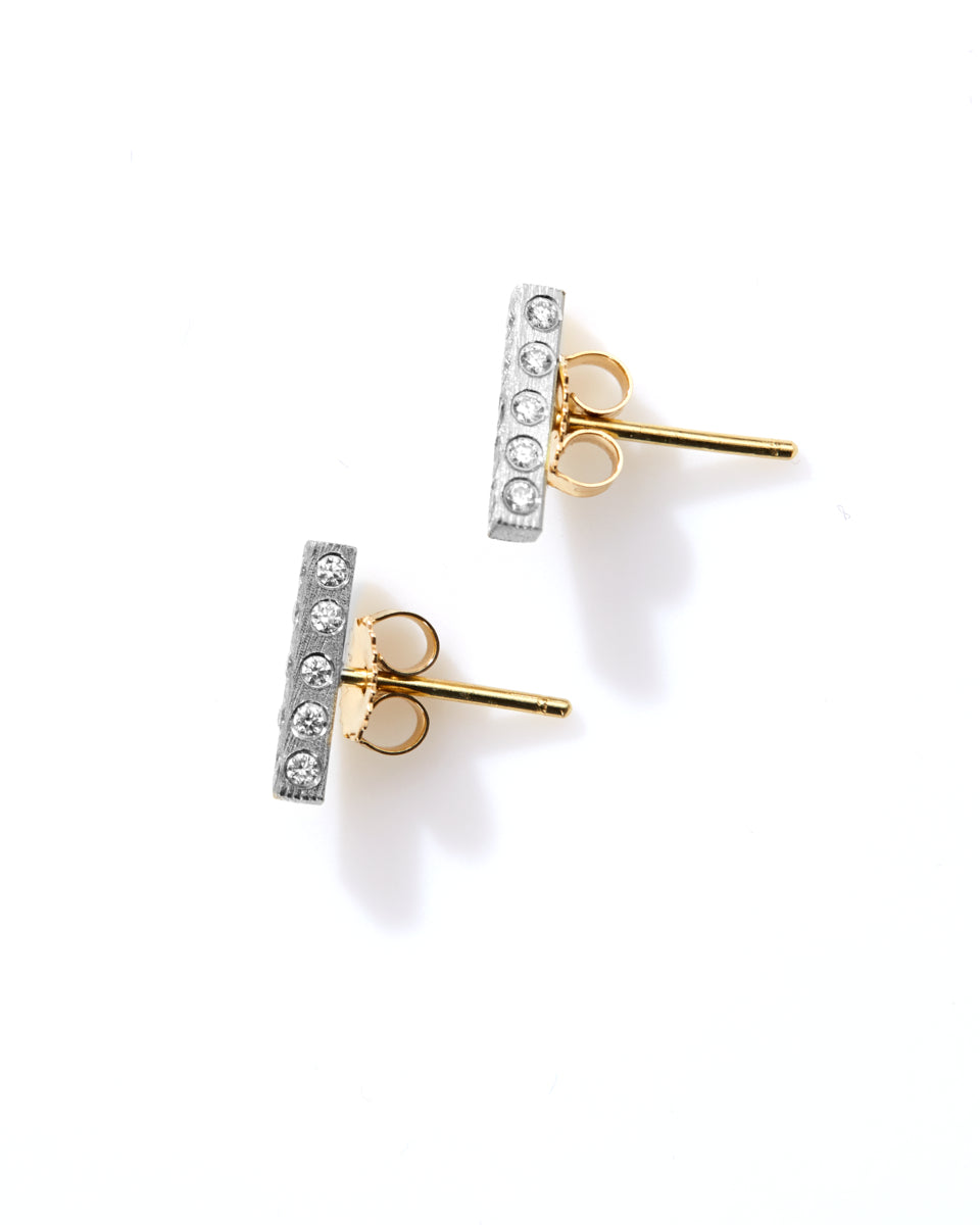 Adam Lux Bar Stud Earring-Jewelry-Rene Escobar-OS-Mercantile Portland