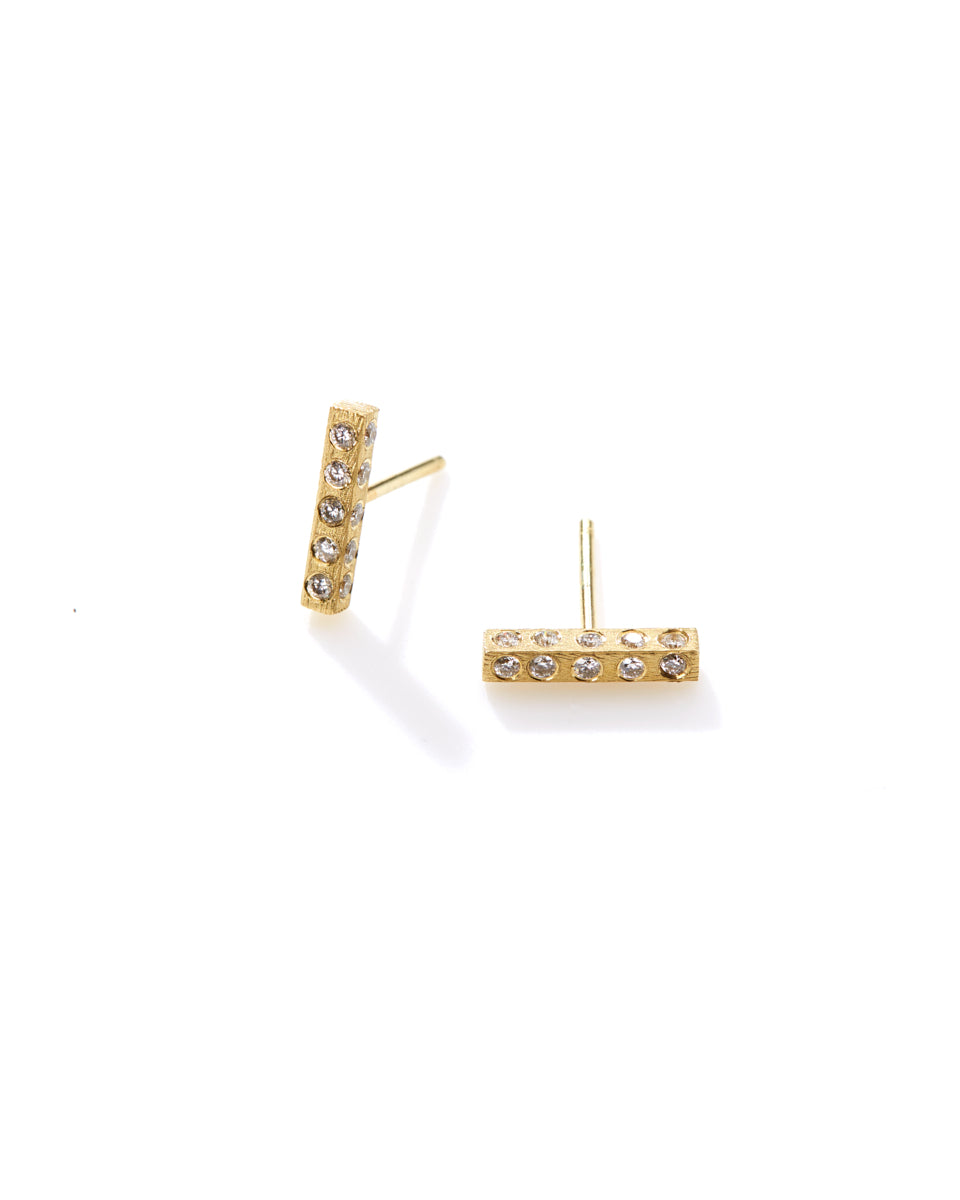 Adam Lux Bar Stud Earring-Jewelry-Rene Escobar-OS-Mercantile Portland