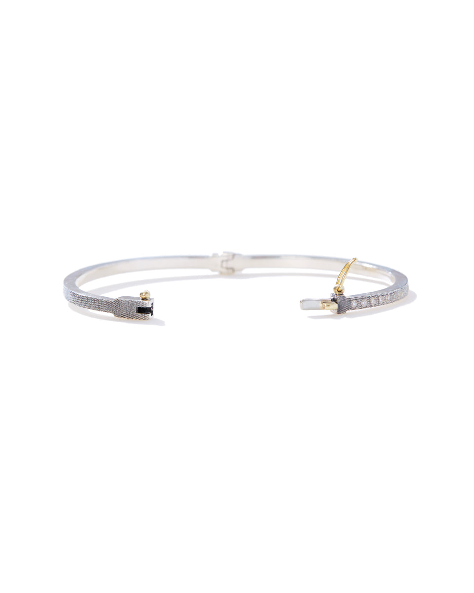 Adam Medium Sterling Silver Bangle Bracelet-Jewelry-Rene Escobar-M-Mercantile Portland