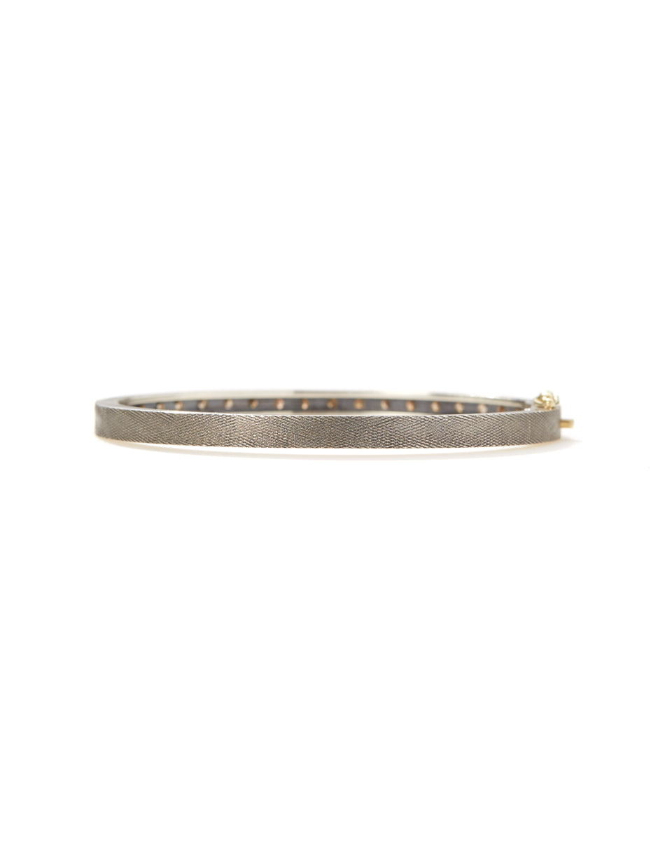 Adam Plus 4mm Rose Gold Champagne Diamond Bangle-Jewelry-Rene Escobar-Mercantile Portland