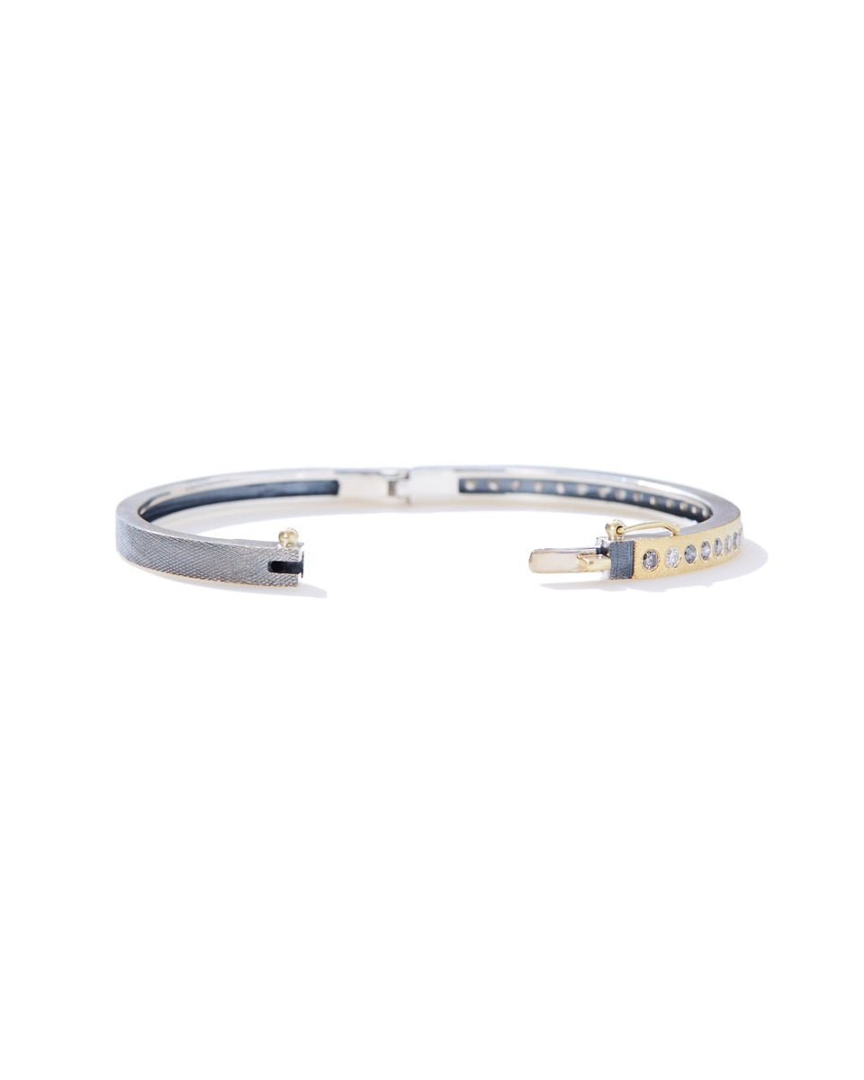 Adam Plus Diamond Bangle Bracelet-Accessories-Rene Escobar-OS-Mercantile Portland