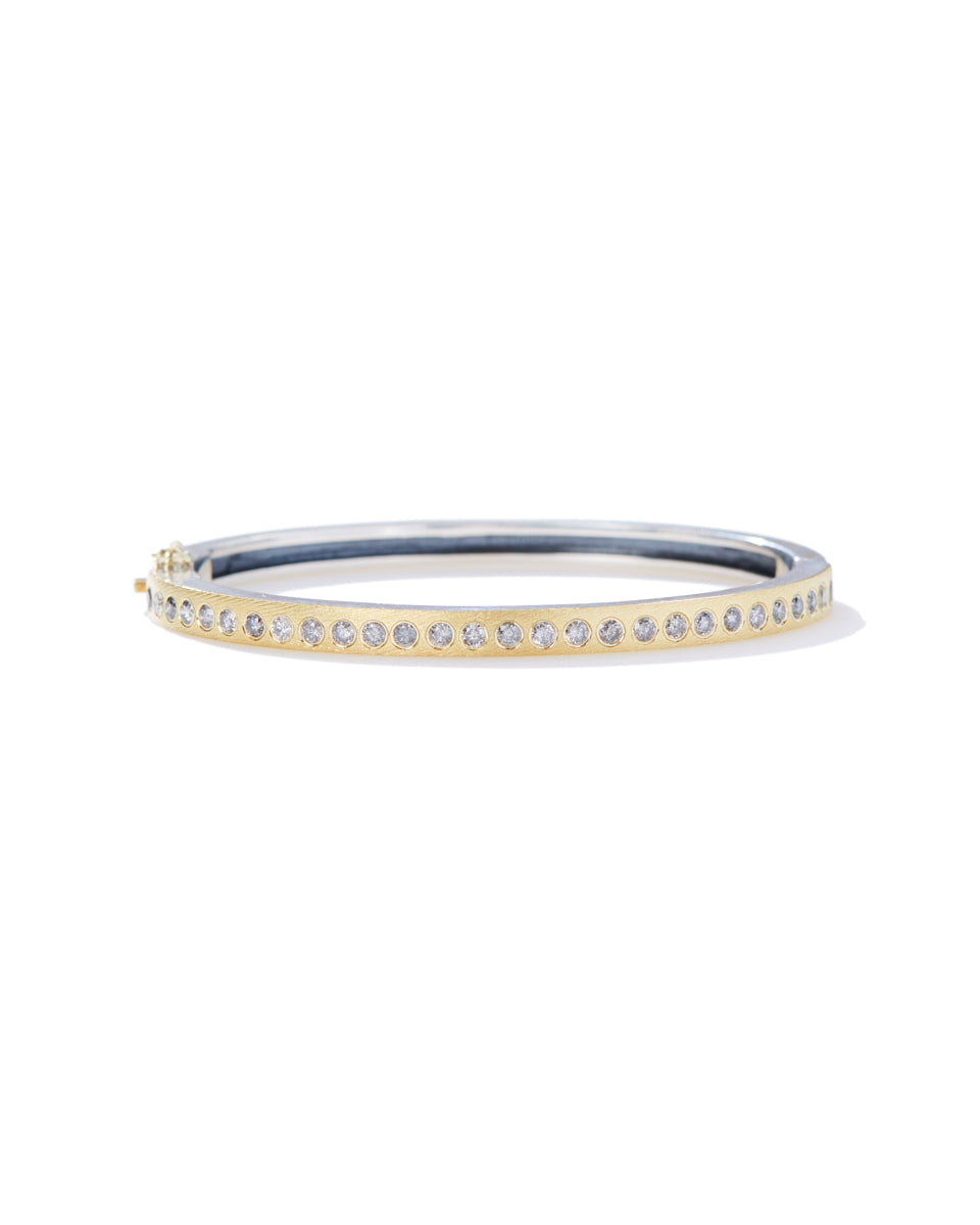 Adam Plus Diamond Bangle Bracelet-Jewelry-Rene Escobar-OS-Mercantile Portland
