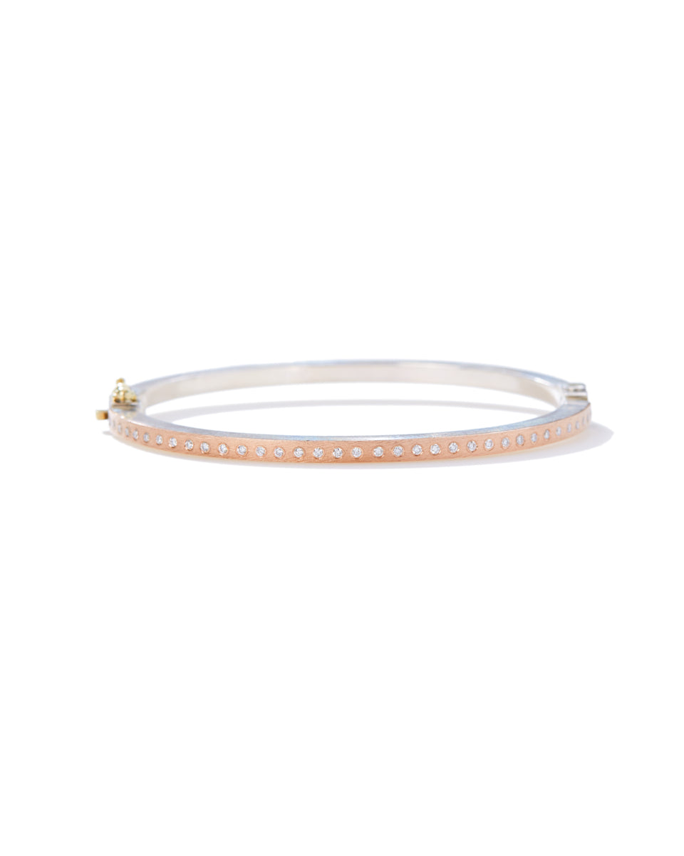 Adam Small Rose Gold Bangle Bracelet-Accessories-Rene Escobar-S-Mercantile Portland